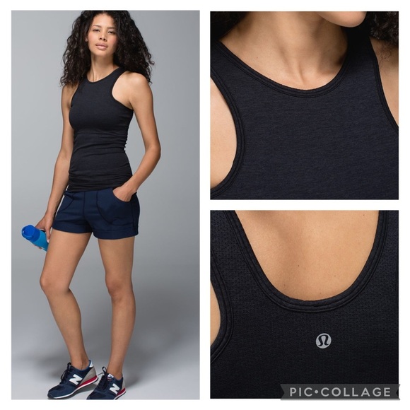 Lululemon Seamlessly Covered Ribbed Yoga Tank with built in bra Women’s size 6 - Picture 2 of 11